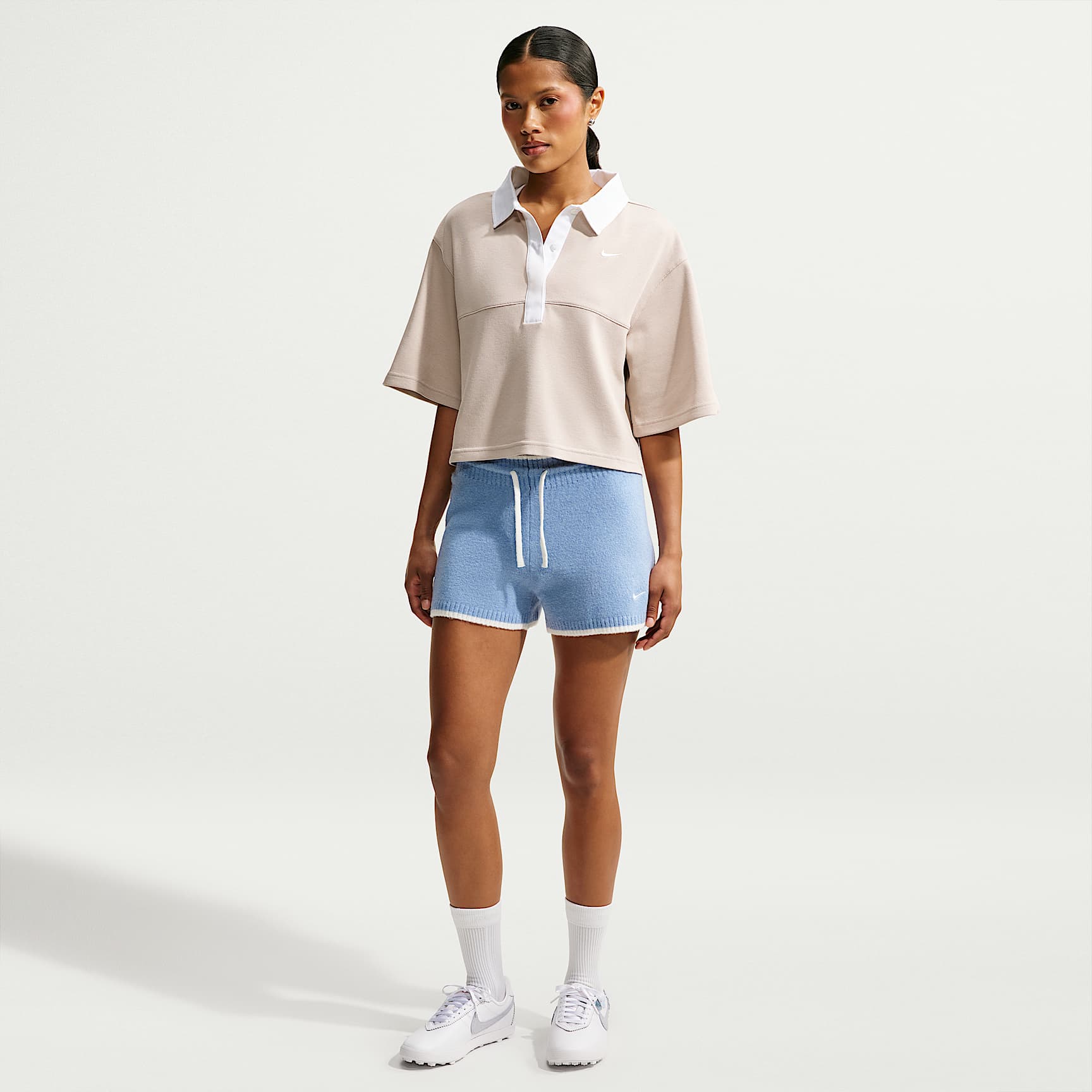 Nike Sportswear Chill Knit Women's Mid-Rise Shorts. Nike NL